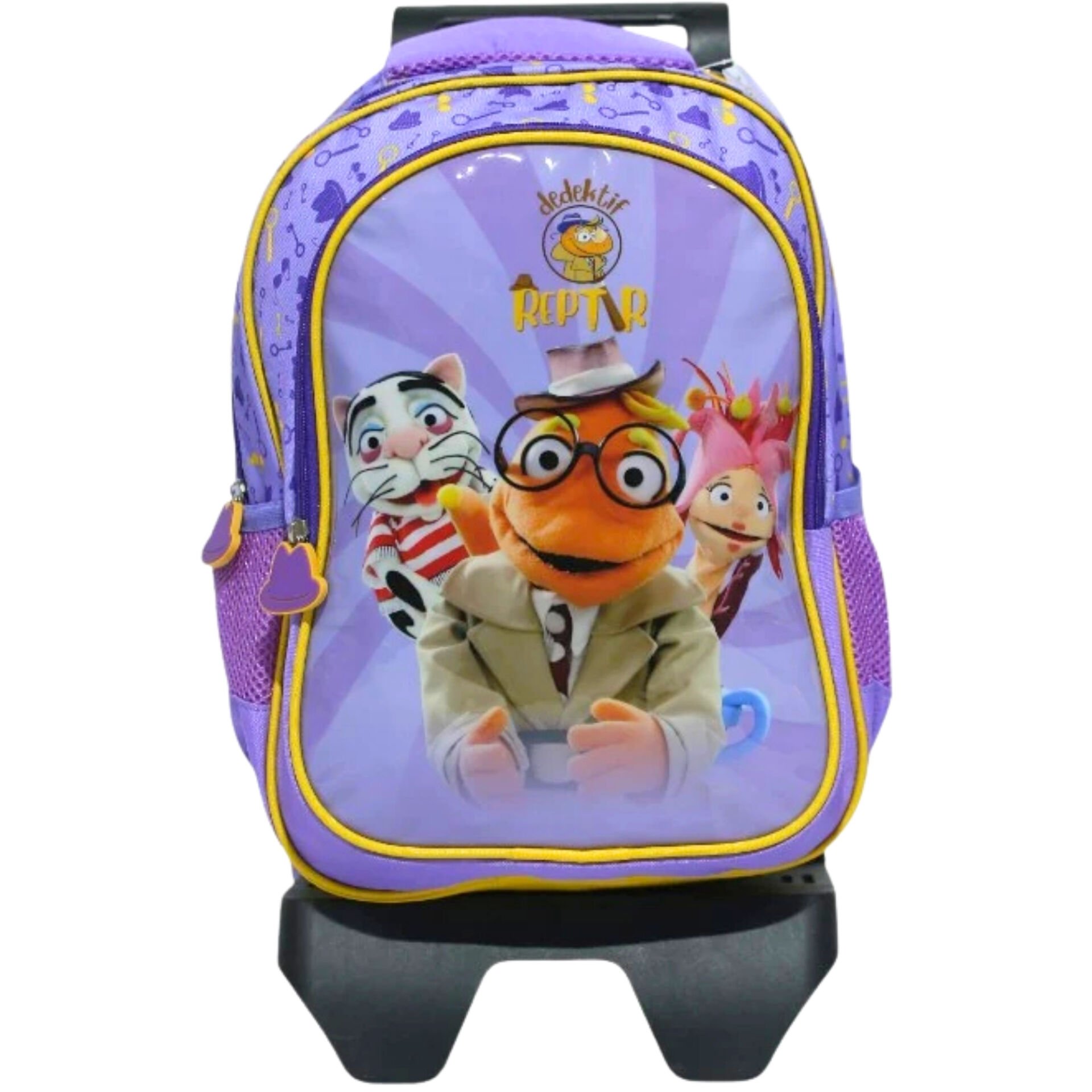 TRT Çocuk Dedektif Reptır İki Gözlü Çekçekli Sırt Çantası