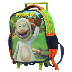 TRT Çocuk Kuzucuk Tek Gözlü Çekçekli Sırt Çantası