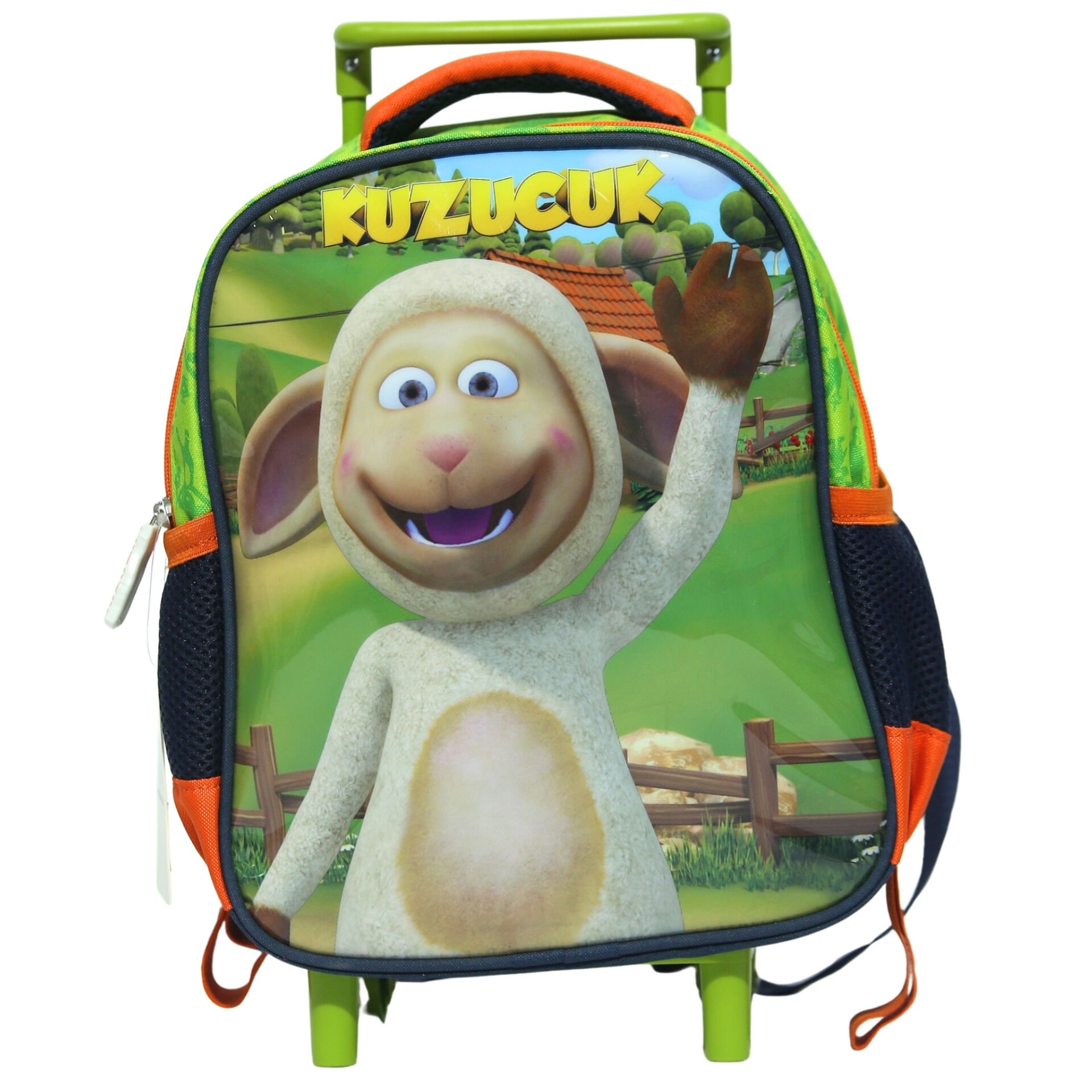 TRT Çocuk Kuzucuk Tek Gözlü Çekçekli Sırt Çantası
