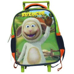 TRT Çocuk Kuzucuk Tek Gözlü Çekçekli Sırt Çantası