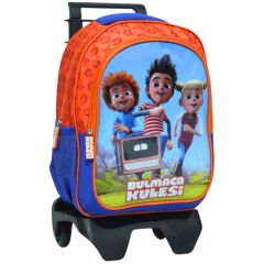 TRT Çocuk Bulmaca Kulesi İki Gözlü Çekçekli Sırt Çantası
