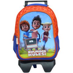 TRT Çocuk Bulmaca Kulesi İki Gözlü Çekçekli Sırt Çantası