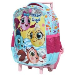 TRT Çocuk Mavi Dünya Tek Gözlü Çekçekli Sırt Çantası