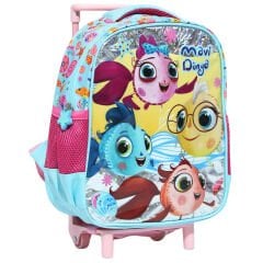 TRT Çocuk Mavi Dünya Tek Gözlü Çekçekli Sırt Çantası