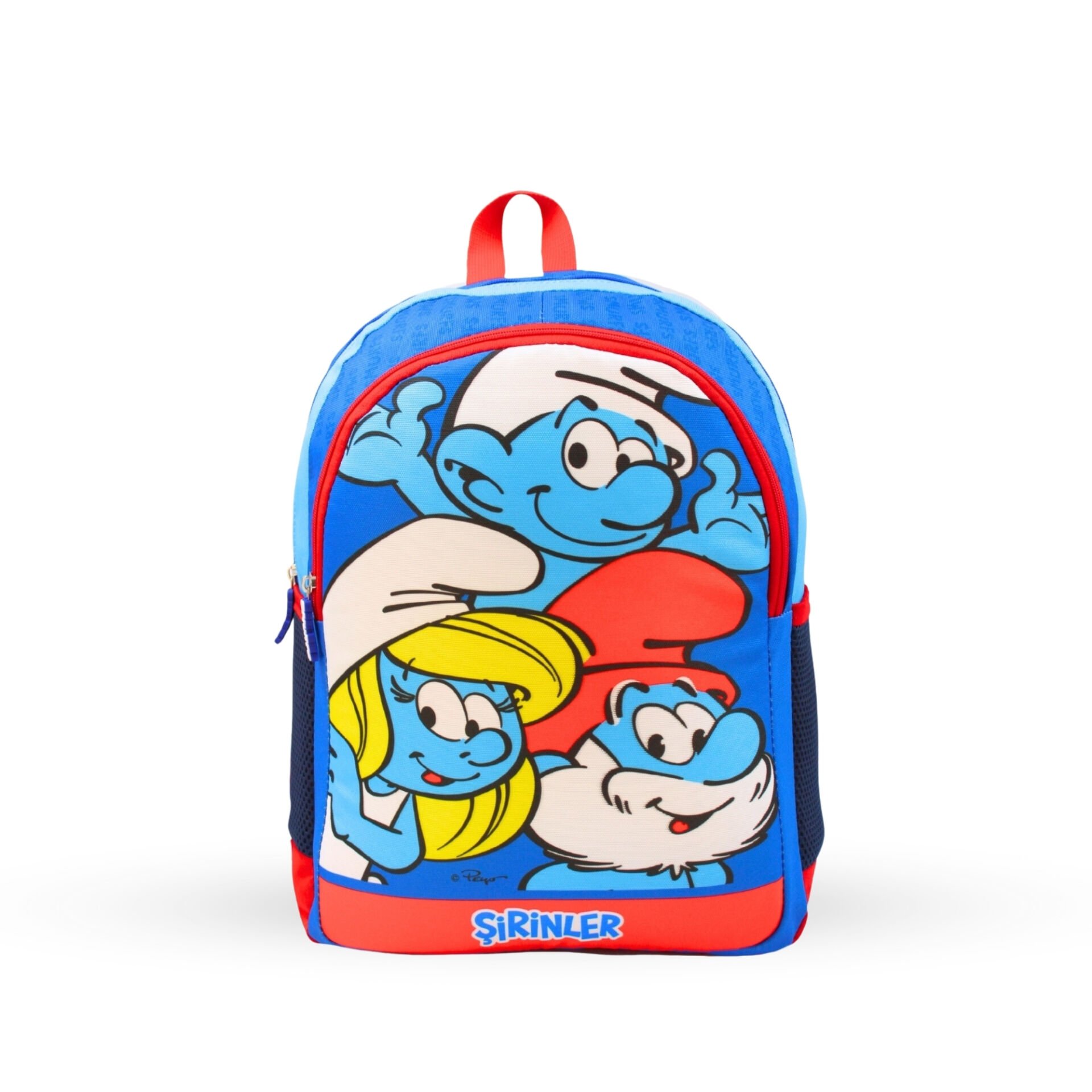 Şirinler Smurfs İki Gözlü Sırt Çantası